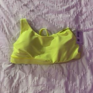 Lululemon Athletica Neon Yellow Sports Bra